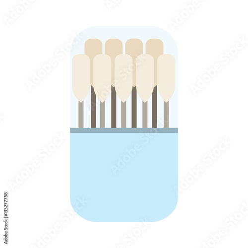 ear sticks flat icon