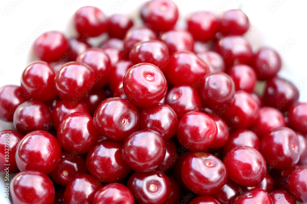 Fresh ripe cherries Fresh ripe cherries