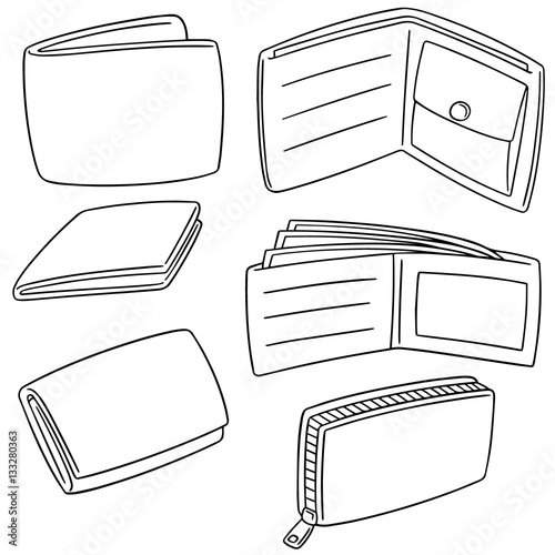 vector set of wallet