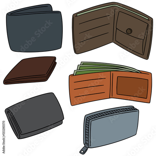 vector set of wallet