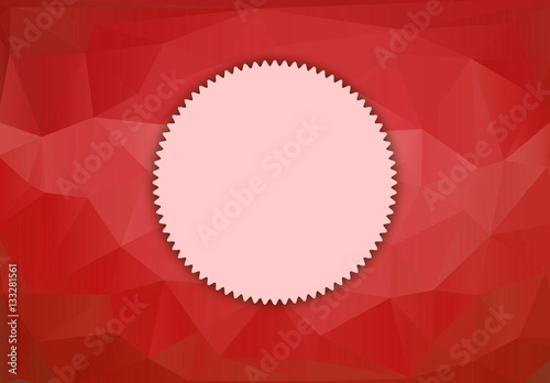 Abstract colorful background with round frame