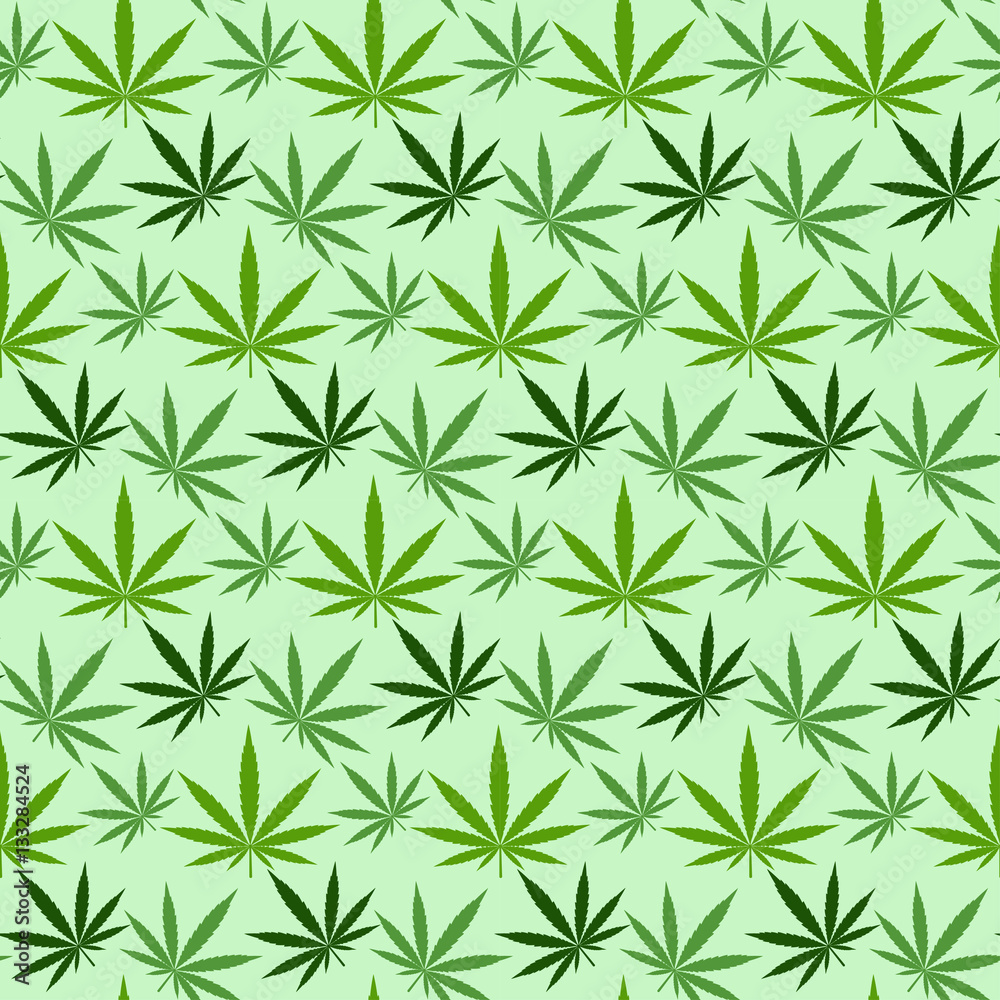 Marijuana background vector seamless patterns Marijuana background vector seamless patterns