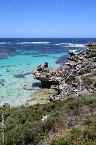 Küste auf Rottnest Island. Westaustralien
