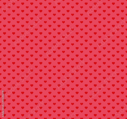 Happy Valentines Day Pattern with hearts. Vector illustration. photo