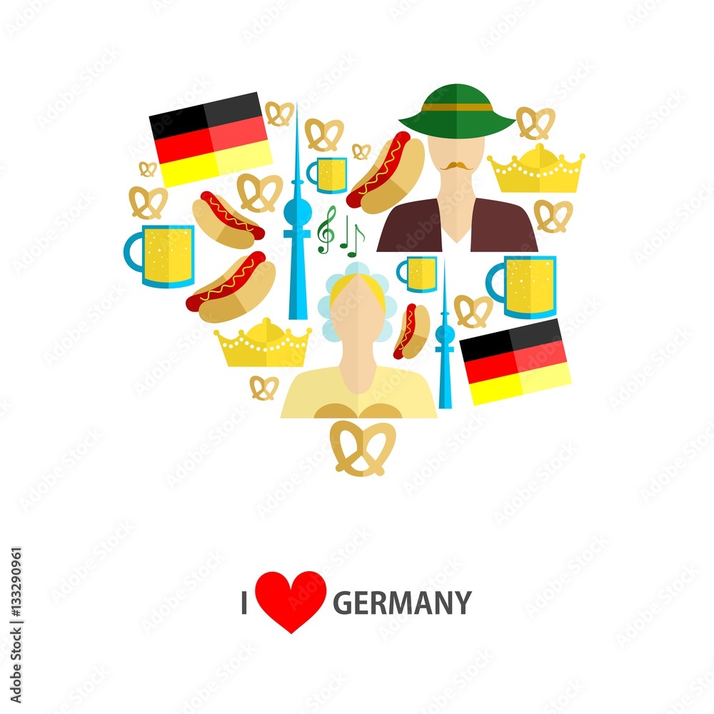 Fototapeta premium i love germany
