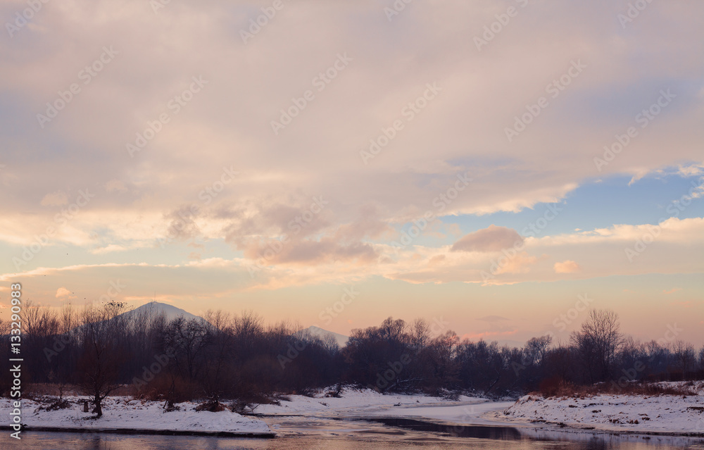 Balkan Winter Landscape