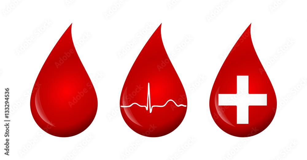 Bluttropfen EKG 