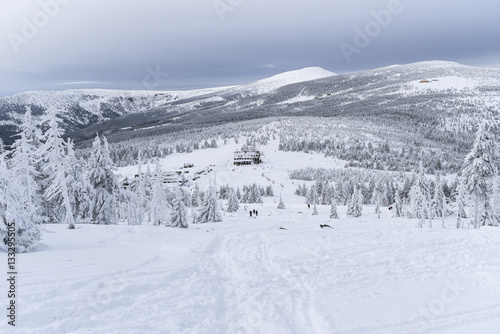 Karkonosze mountains in winter