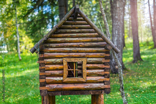 The wooden hut on legs © lazurny
