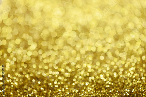 Golden glitter christmas abstract background.
