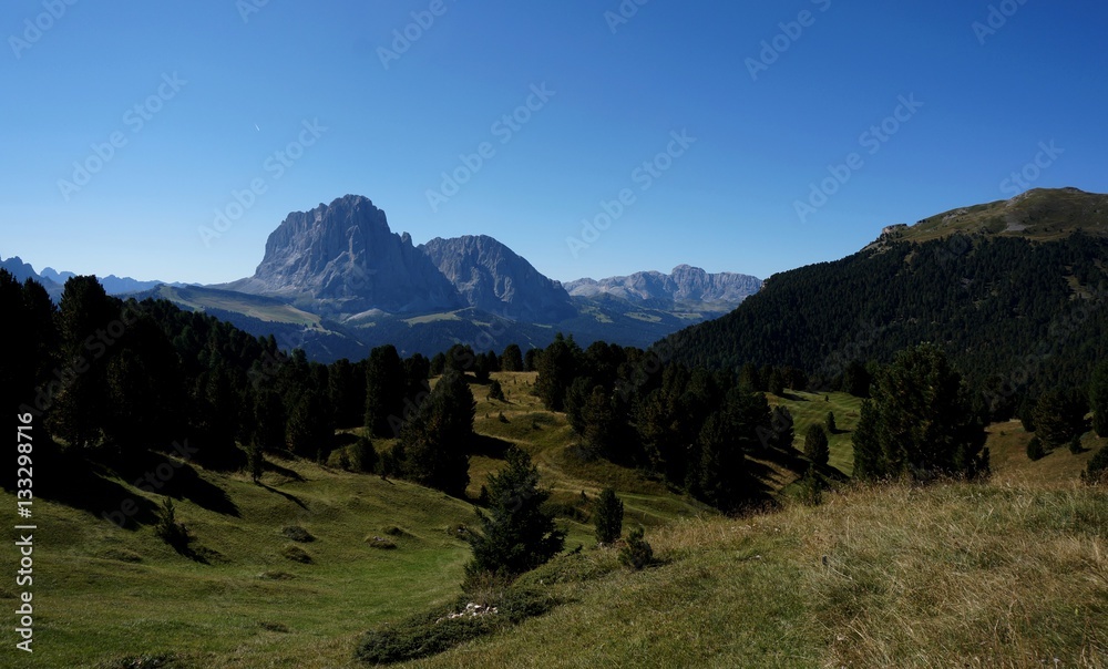 Aussicht Langkofel Gruppe