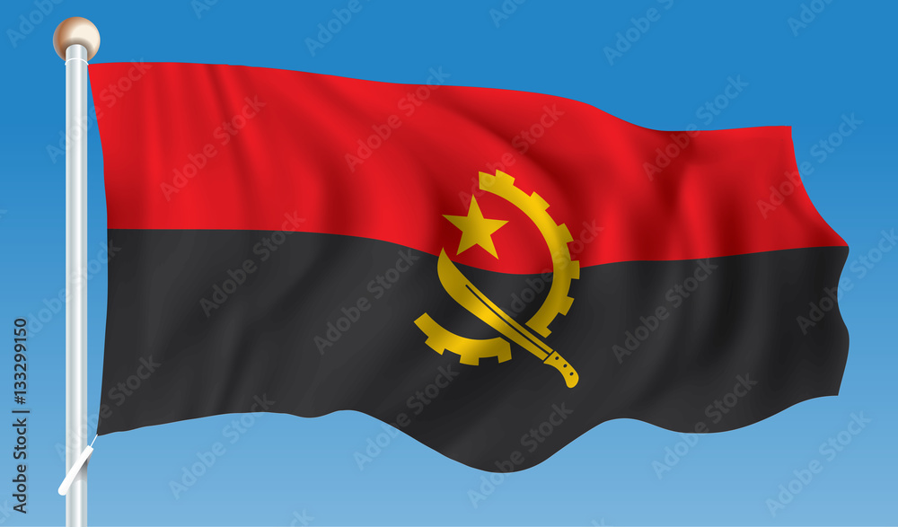 Fototapeta premium Flag of Angola
