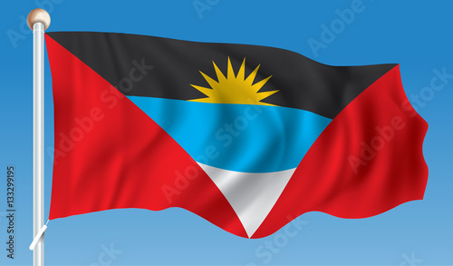 Wallpaper Mural Flag of Antigua and Barbuda Torontodigital.ca