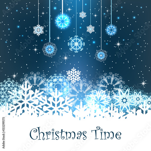 Christmas time. Advertising design for posters, flyers, banners promotion actions