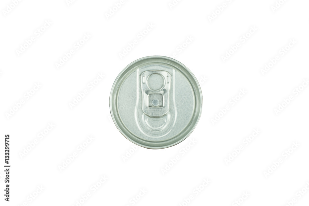 beer can isolated on white background, view from the top.. beer can isolated on white background, view from the top..
