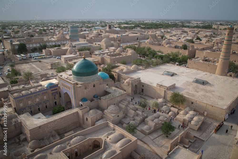Panoramic view of Khiva, Uzbekistan