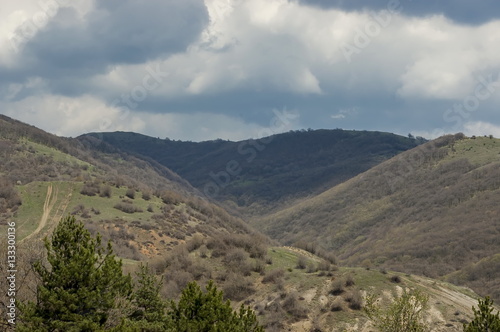 Balkan mountain at spring in Bulgaria