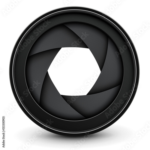 Camera lens shutter background