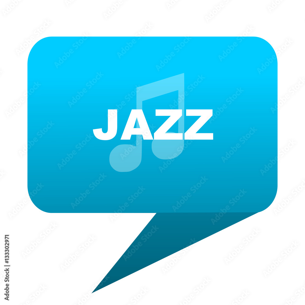 jazz music blue bubble icon jazz music blue bubble icon