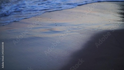 Beautiful seashore and waves photo