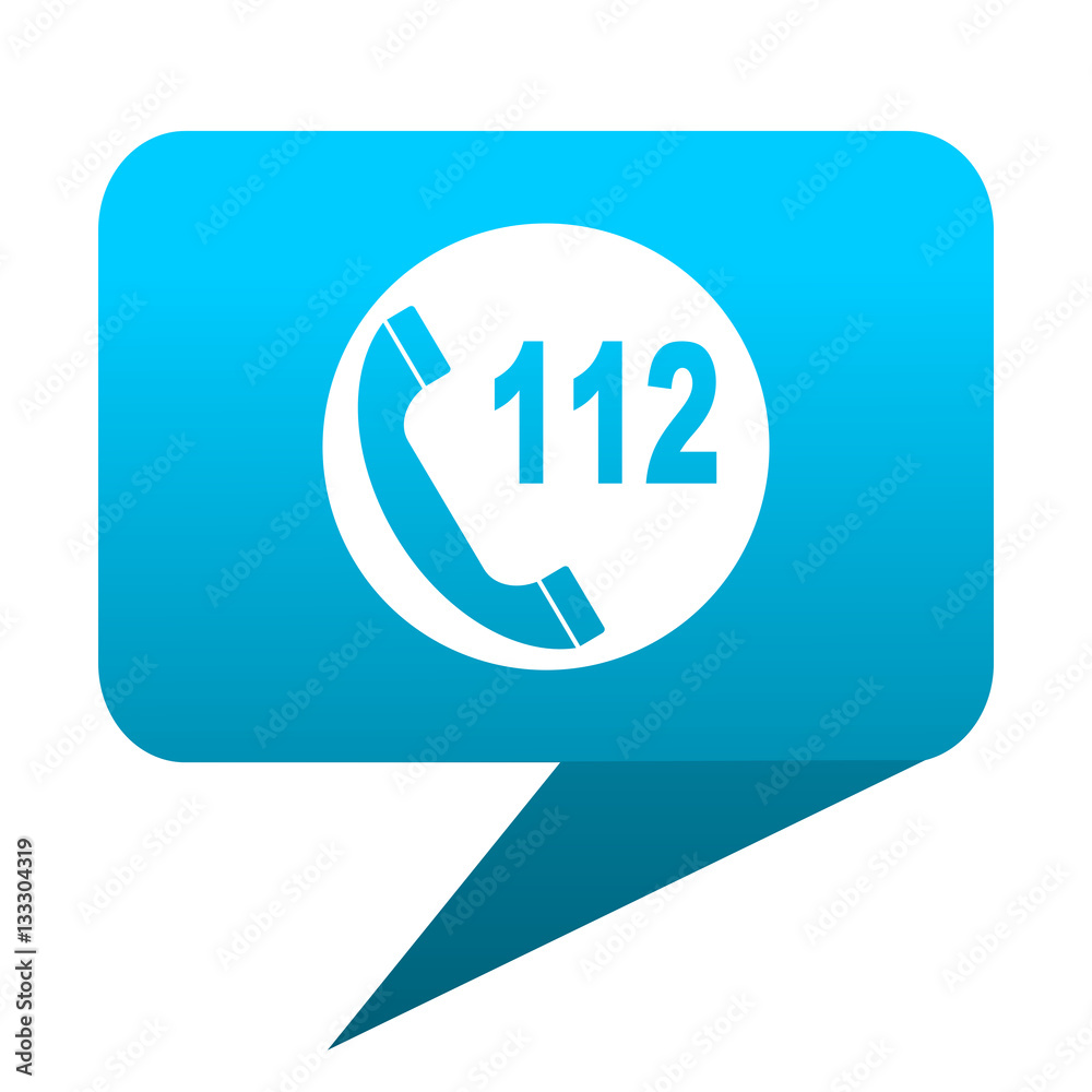 emergency call blue bubble icon emergency call blue bubble icon