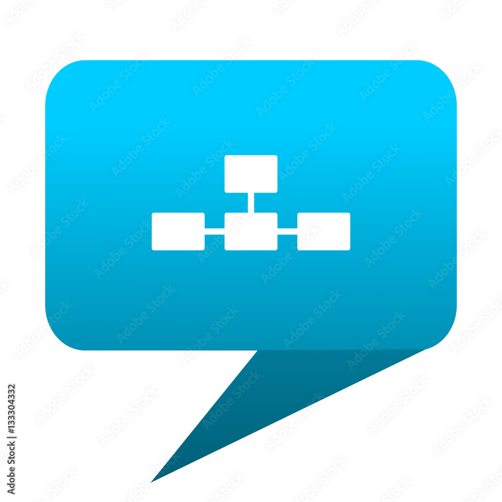 database blue bubble icon
