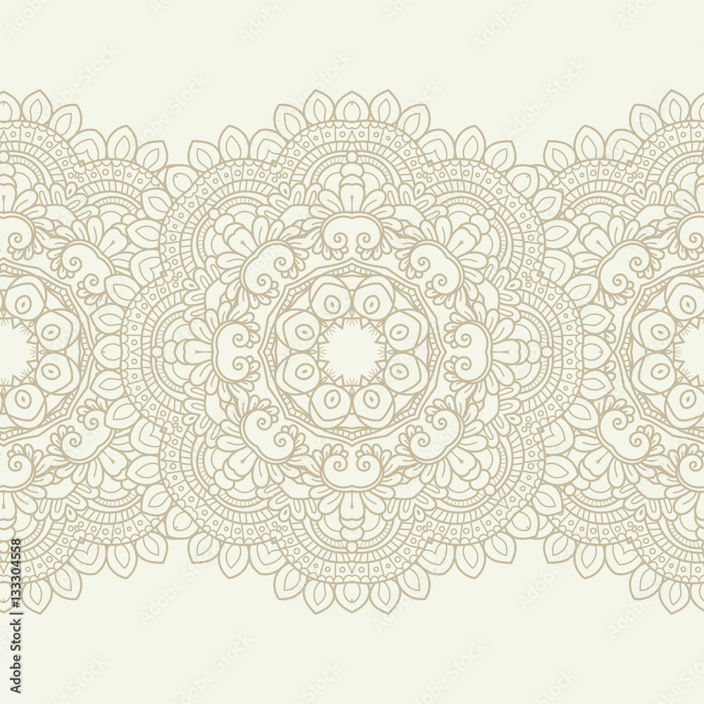 Seamless pattern with  floral  elements
