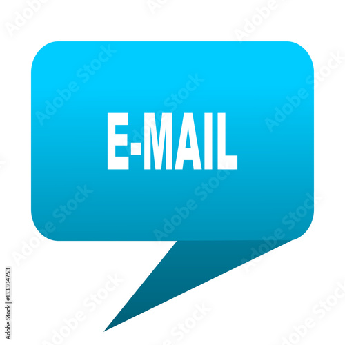 email blue bubble icon