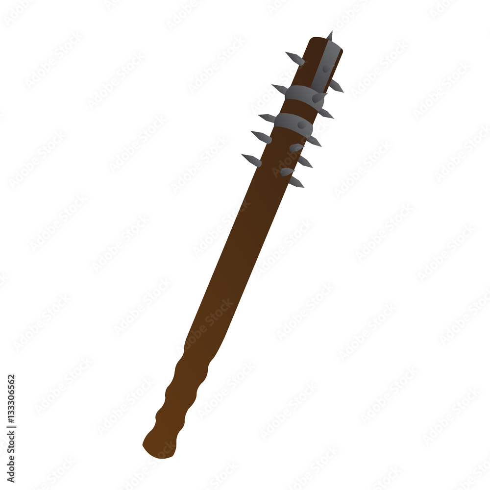 Isolated mace on a white background, Vector illustration Isolated mace on a white background, Vector illustration