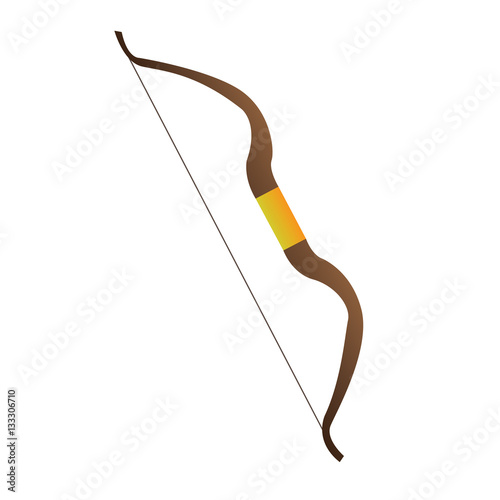 Isolated bow on a white background, Vector illustration