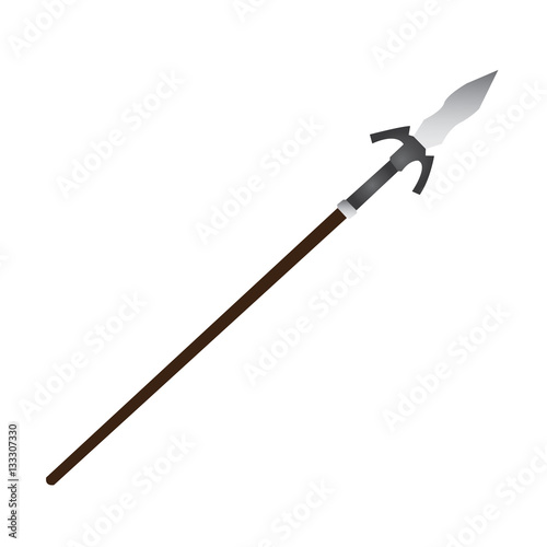 Wallpaper Mural Isolated spear on a white background, Vector illustration Torontodigital.ca