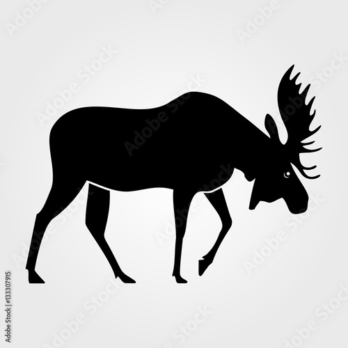 Moose icon on a white background