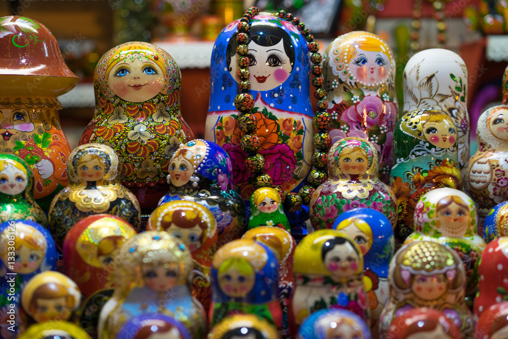 Matrioshka or babushkas dolls