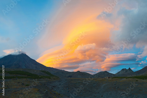 Sunset over the pass, Kamchatka. _ Закат над перевалом, Камчатка.
