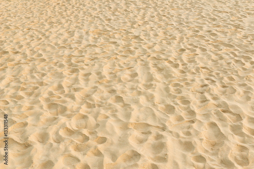 texture of sand pattern on a beach in summer
