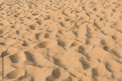 texture of sand pattern on a beach in the summer at Phuket, Thai