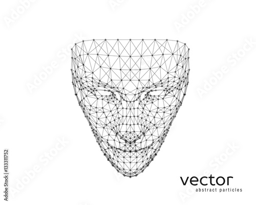Vector illustration of human face