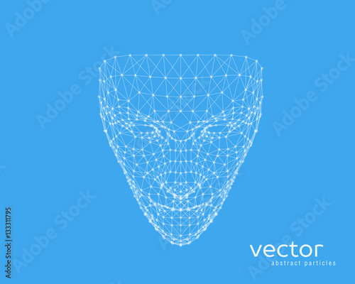 Vector illustration of human face