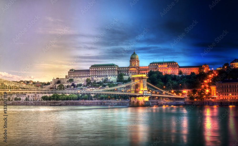 Budapest timelapse day night