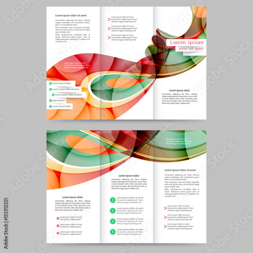brochure tri fold waves