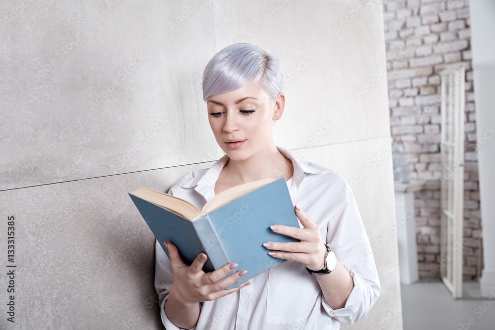 Woman reading a book Woman reading a book