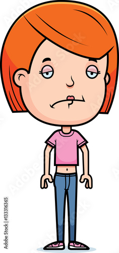 Sad Teen Girl