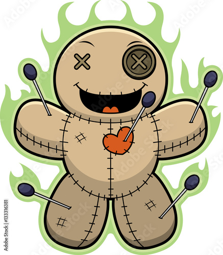Cartoon Voodoo Doll Magic