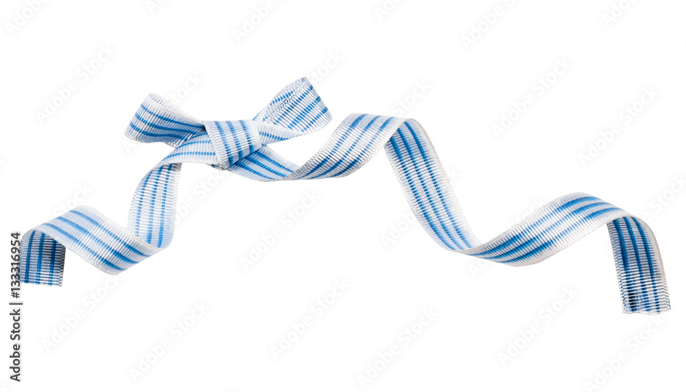 Obraz premium Isolated striped ribbon in a marine style