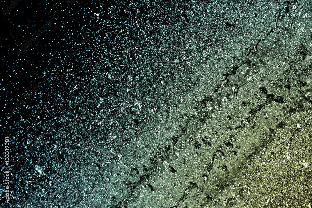 Obraz premium Water drops isolated on black