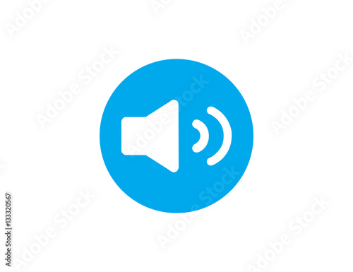 Vector flat speaker loud web icon