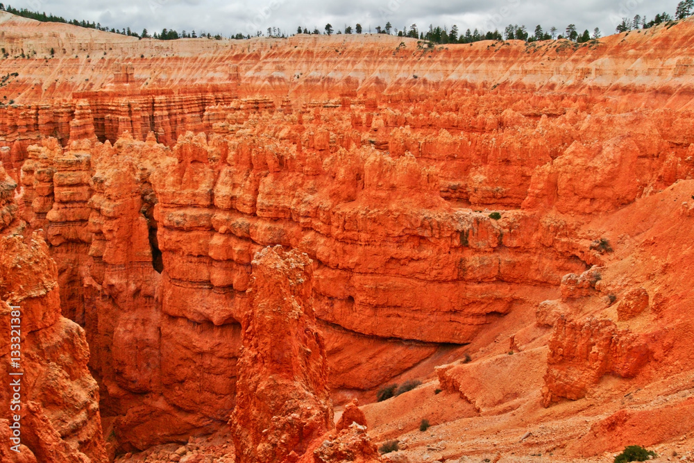 View from inside of Bryce Canyon.