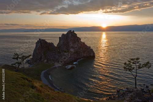 A ray of golden sun, Baikal, Cape Burkhan. _ Луч солнца золотого, Байкал, мыс Бурхан.