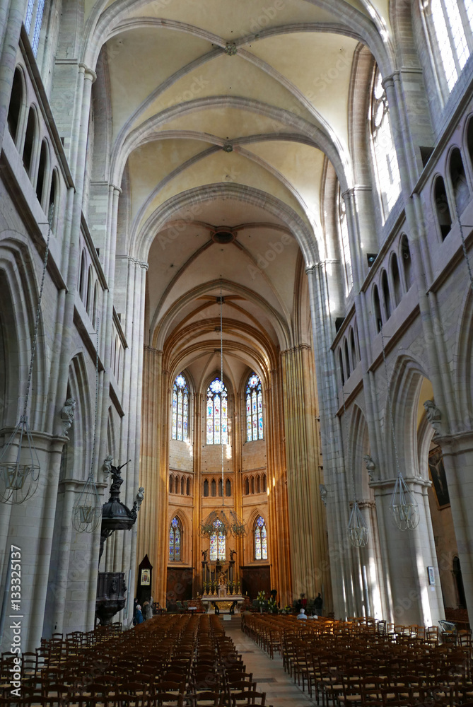 Nef de Notre-Dame de Dijon en Bourgogne, France