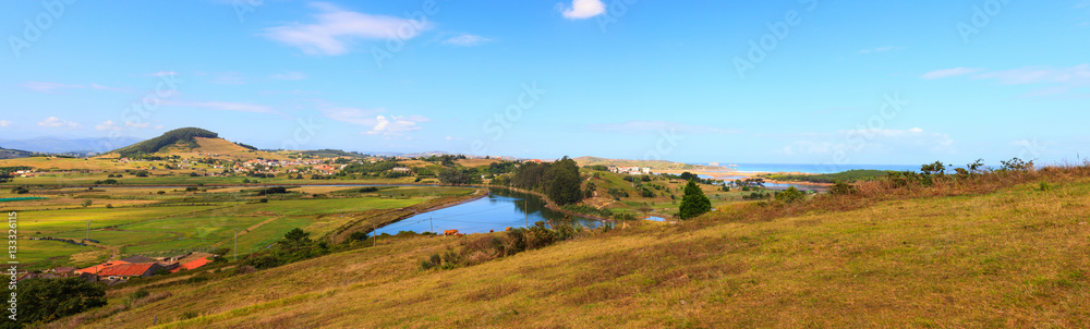 River Pas mouth, Cantabrian sea